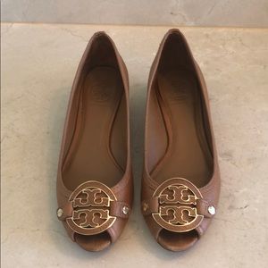 Tory Burch Peep-toe Wedge sz7